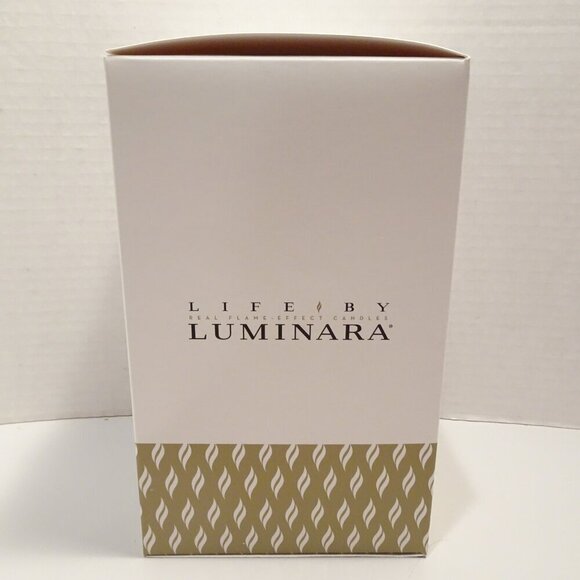 Luminara Christmas Blue Berry Real Flame Effect Candle Glass Ornament w/Remote - Picture 2 of 7